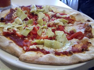 Artichoke Pizza with Follow Your Heart vegan cheese