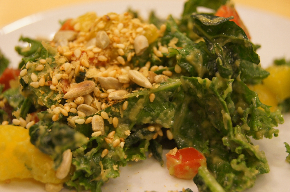 Kale Avocado Salad - Engine 2 Diet - Whole Foods Market Health Starts Here - Chad Sarno
